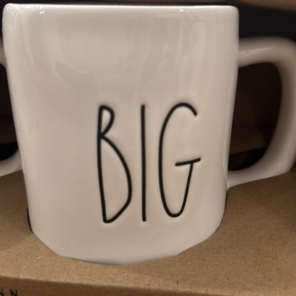 New Rea Dunn Coffee Mugs “Big” “Little” - Picture 3 of 3